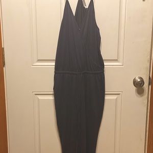 Adibosy Sleeveless Jogger Jumpsuit size M Navy NWT